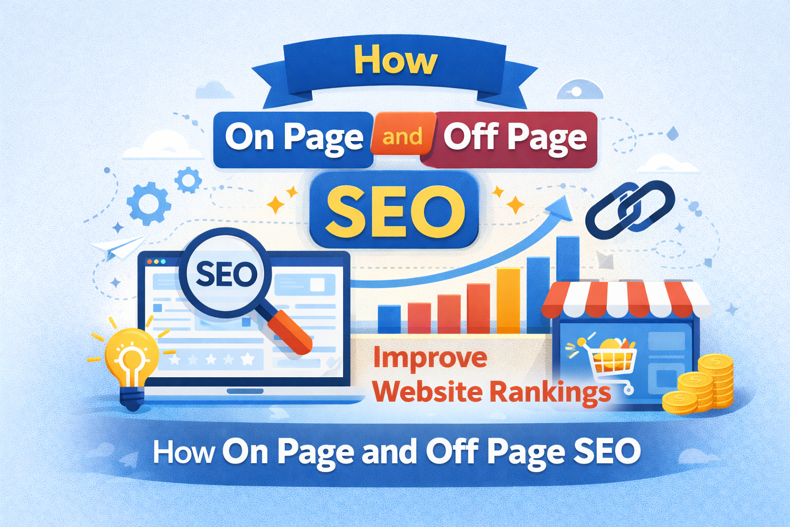 How On Page and Off Page SEO Improve Website Rankings