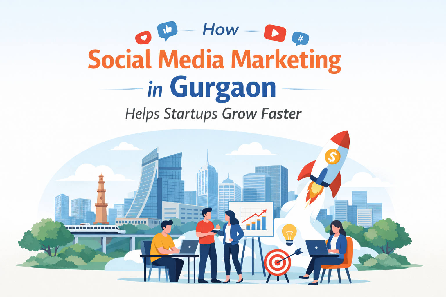 How Social Media Marketing in Gurgaon Helps Startups Grow Faster