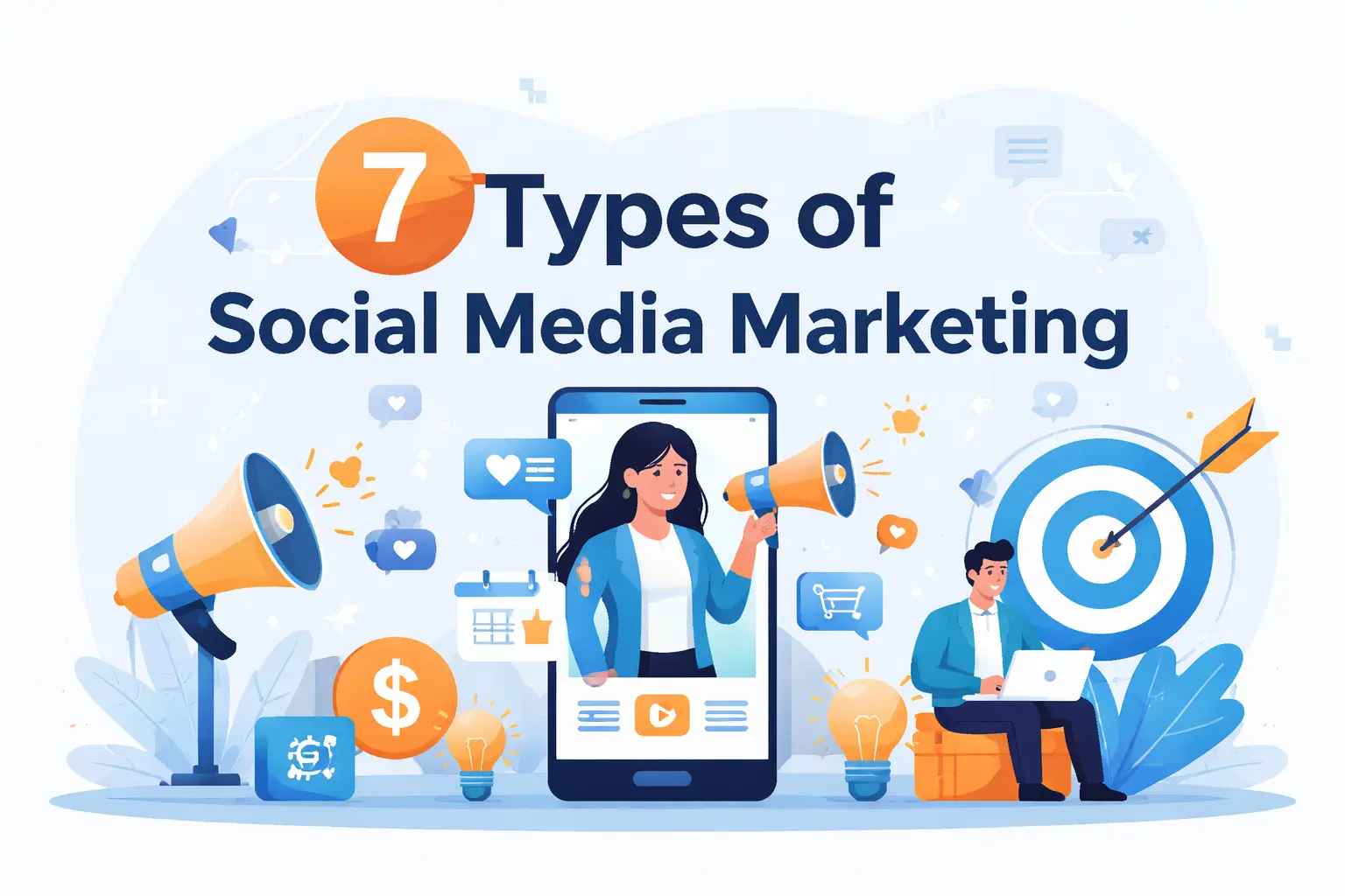 7 Powerful Types of Social Media Marketing to Grow Your Brand Online