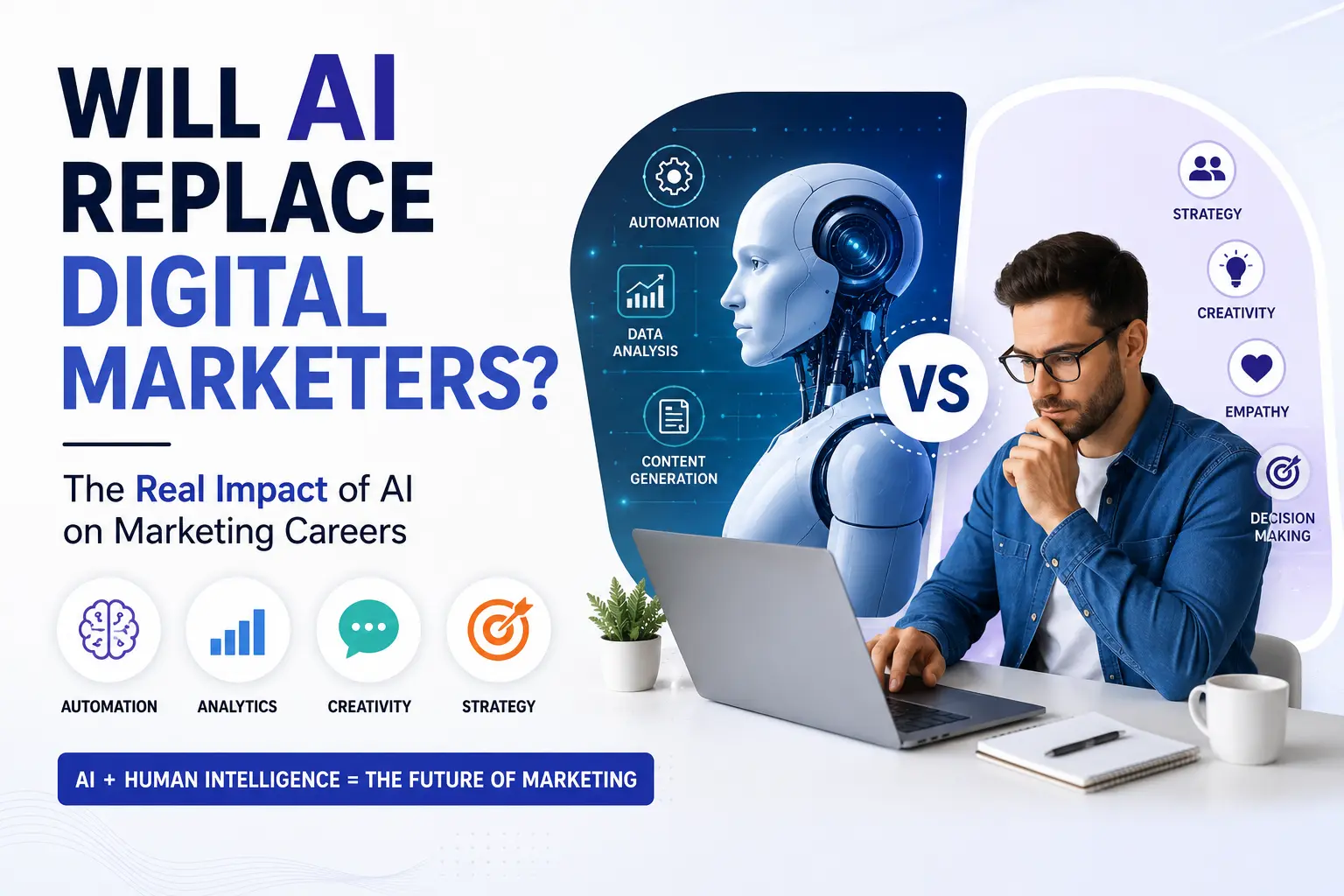 Will AI Replace Digital Marketers? The Real Impact of AI on Marketing Careers